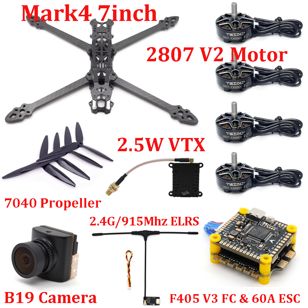 Drone Kit Build Yourself - Mark4 7inch Frame Kit F405 V3