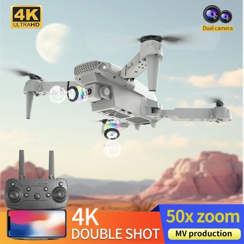 E88 Mini Drone 4K HD Camera Wi - огляд і ціна Drone Kit Tricopter